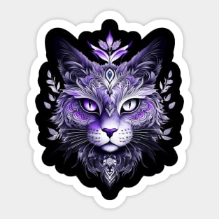 ASTRAL CAT-purple Sticker